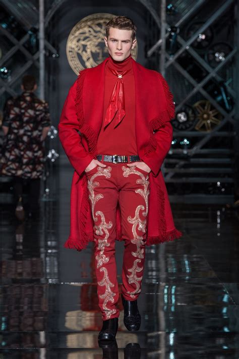 versace fashion in red